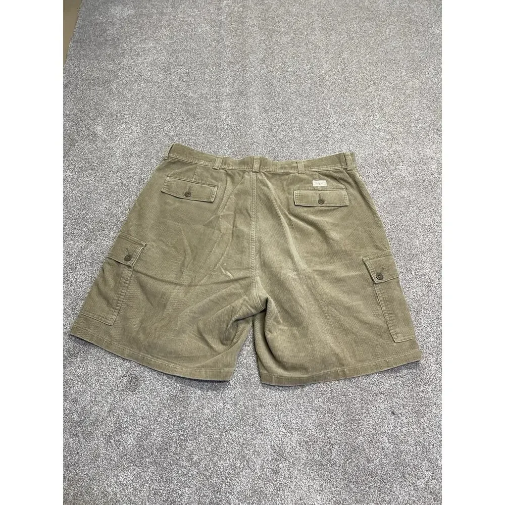 Y2K Relaxed Fit Polo Ralph Lauren Corduroy Cargo Shorts Men’s 40 Khaki Gorpcore